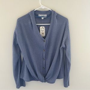 Washed Denim Women’s Large Sweater